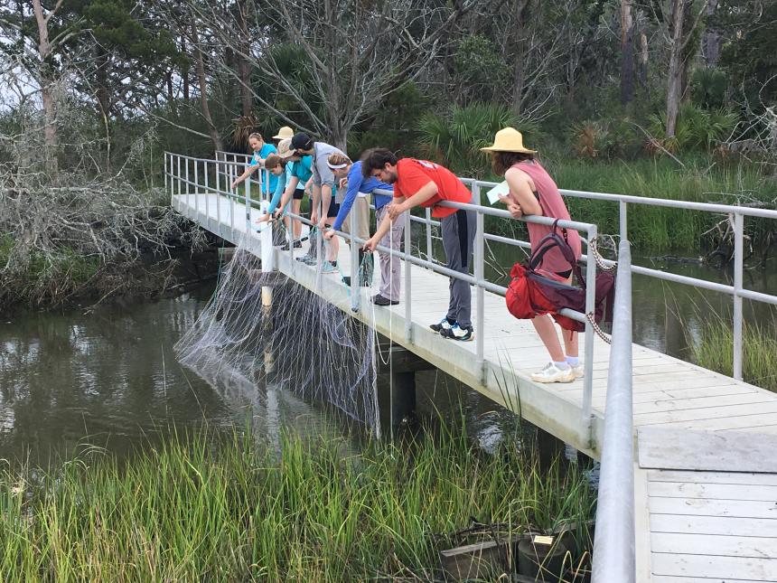 Students Fishing