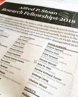 Julia Diaz- Alfred P. Sloan Research Fellowship