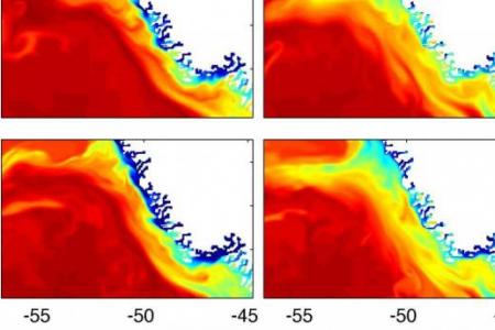 Export of coastal water from the Greenland shelf into the northern Labrador Sea