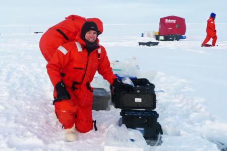 Chris Marsay during a 2015 expedition to the North Pole.