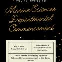 Marine Science Department Commencement Announcement