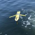 A Skidaway Institute glider named “Angus” begins a mission. Photo credit: Kim Donoghue